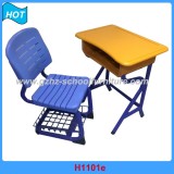 Plastic Single School Desk And Chair