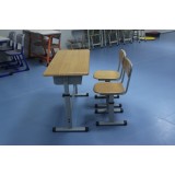 Mold Plate Double Height Adjustable School Desk Chair