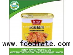 High meat content canned chopped pork and ham
