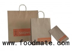 white/brown Paper Gift Bag, Various Colors and Sizes, Suitable for Advertisements