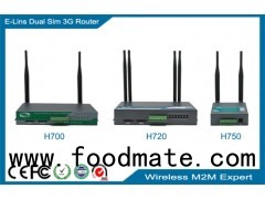 Dual Sim 3G Router, wireless M2M two sim failover router