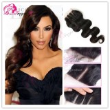 4*4 Body Wave Three Parting Brazilian Remy Hair Closure