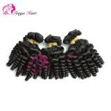 Full Cuticle Baby Curly Hair Extension Unprocessed Virgin Peruvian Human Hair Weaves