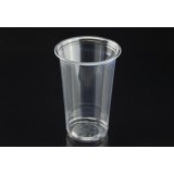 Customizable 16oz 22oz Disposable High Transmittance Cold Drink Ice Cream Fruit Plastic PET Cups Can