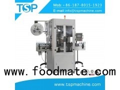 Automatic empty bottle casting & shrink sleeve labeling machine