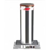 Security Parking Lot Stainless Steel Pipe Bollards With Bollard Light