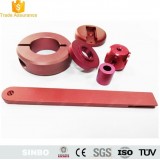 Precision CNC machining Turning Lathe Hard Red Anodized Aluminum Parts