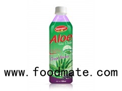 Aloe Vera Drink Fruit Juice With Grape Flavour in Pet bottle