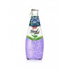 Fruit Juice Basil Seed Drink Blueberry Flavour In Glass Bottle