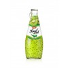 Fruit Juice Basil Seed Drink Kiwi Flavour In Glass Bottle