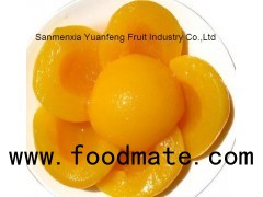 Canned yellow peach