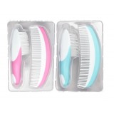 Double Color Comfortable Baby Hair Comb And Brush Set
