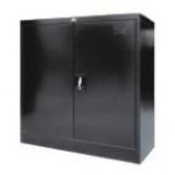 Short Double- Swing Door Metal File Cabinet