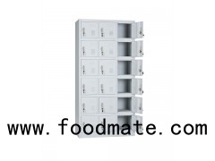 Functional Delicate Stable Three Line Locker Eighteen DoorsChanging Cabinet