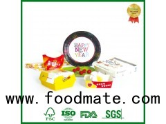 Disposable Cardboard Lunch Paper Box With Department For Food Packing