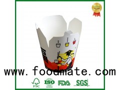 Custom Print Takeaway Round Chinese Noodle Paper Box Container