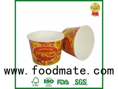 Degradable Disposable Take Out Paper Bowl With Lid For Food Package