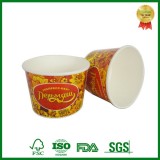 Degradable Disposable Take Out Paper Bowl With Lid For Food Package