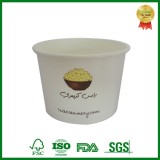 Insulate Carry Out Cardboard Soup Containers With Paper Lid