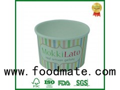 Eco Friendly Takeaway Paper Container With Lid For Ice Cream Packing