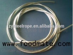 Transparent Plastic Steel Wire Rope 6x19