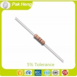 250 Ohm Axial Lead Metal Film Fuse Resistor Color Band With 5% Resistance Tolerance