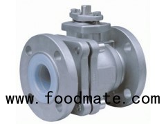 2-Piece Flanged High Performance Floating Ball Valves Fully Lined With PTFE, FEP, PFA, PVDF, ANSI 15