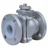 2-Piece Flanged High Performance Floating Ball Valves Fully Lined With PTFE, FEP, PFA, PVDF, ANSI 15
