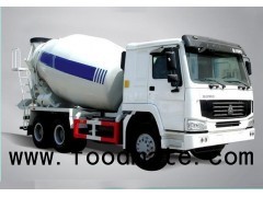 13 Tons 2 FUWA Axle, Cubic Meters Of Concrete Mixer Trucks With Mechanical Suspension