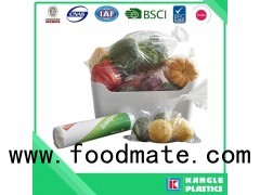 Printed Clear Virgin Material Plastic Food Grade LDPE Or HDPE Freezer Packaging Bag On Roll With Dis