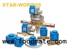 HVAC Danfoss Solenoid Valve Refrigeration System Controls EVR Series for Liquid Suction Hot Gas Line