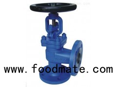 Angle Pattern Cast Steel Bolted Bonnet Flange Handwheel Operated Globe Valve