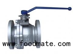 Carbon Steel Soft Seal Flange Full Port Manual Floating Ball Valve