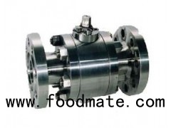 API6D Standard Forged Steel High Pressure Flange Trunnion Mounted Ball Valve