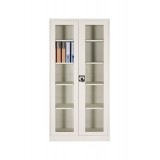 KD Construction Glass Two Doors Cabinet