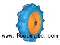 Flat Free PU Foam Wheel With Plastic Rim