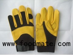 Hot Sell High Quality Warm Black Protective Mechanical Motorcycle Gloves