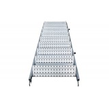 GALVANIZED SCAFFOLDING STAIR CASE WITH STEEL PLANK