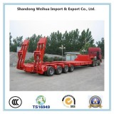 150t 4 Lines 8 Axles Heavy Duty Equipment And Special Transport Low Bed Semi Trailer Multi Axle Lowb