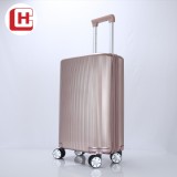 2017 New Customized 20 24 Aluminum Trolley ABS Luggage Set With PC Film