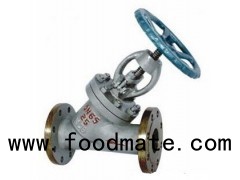 Y-type Cast Steel / Stainless Steel Flange Globe Valve