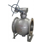 Stainless Steel Soft Seal Flange Reduced /Full Port Gear Operated Eccentric Half Ball Valve