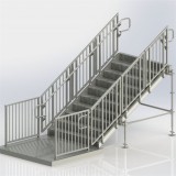 Ringlock Scaffold System Fixed Aluminum Steps & Rails