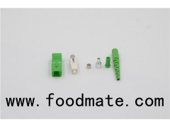 FOC Fiber Optic Connector, SC/APC Single Mode, Simplex,Green Housing & Boot,2.0/3.0/0.9MM