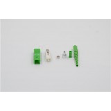 FOC Fiber Optic Connector, SC/APC Single Mode, Simplex,Green Housing & Boot,2.0/3.0/0.9MM