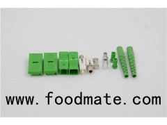 FOC Fiber Optic Connector, SC/APC Single Mode, Duplex,Green Housing & Boot,2.0/3.0/0.9MM