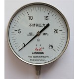 (Y-250B-F)250mm Lower Mount Stainless Steel Manometer M20*1.5,G1/2'',1/2'' NPT ±