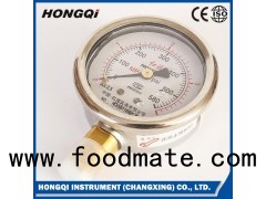 (YTN-60、YTN-60ZT、YTN-60B)60mm Lower/back Mount Vibration-resistant Pressure Gauge 1/4'' NP