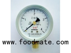 60mm Lower/Back Mount Steel Case Acetylene Pressure Gauge 1/4'' NPT,G1/4'',ZG1/4