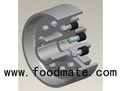 ISO Certificated High Quality Industrial Flexible Sleeve Pin Coupling With Brake Wheel